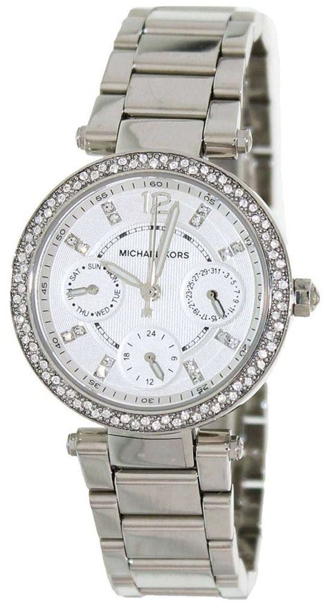 michael kors parker multi-function silver|Women's Michael Kors Parker Multi.